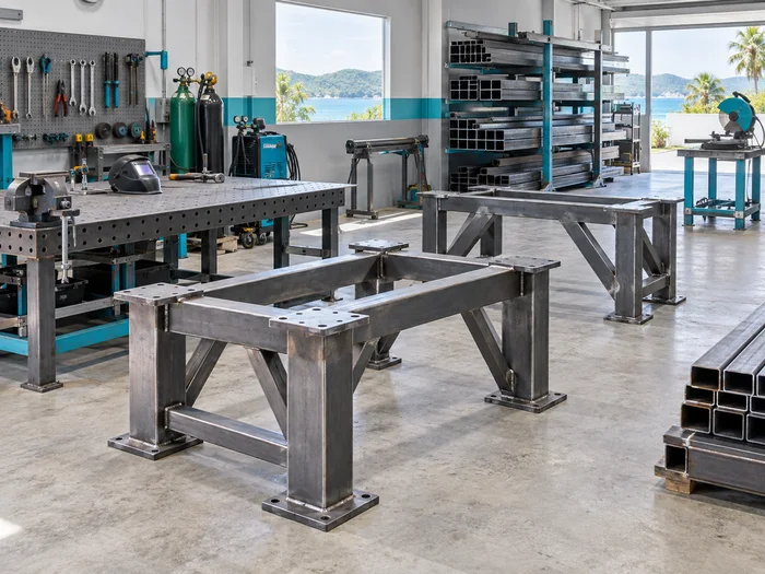 Steel fabrication workshop